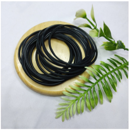 GELANG KARET POLOS SATUAN GELANG KARET ELASTIS MURAH | IKAT RAMBUT POLOS WARNA HITAM | GELANG KARET 