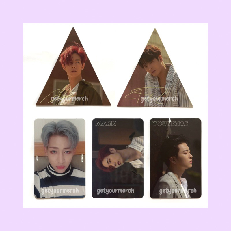 GOT7 7FOR7 PHOTOCARD GOLDEN HOUR / mark jackson triangle bambam mark youngjae pc