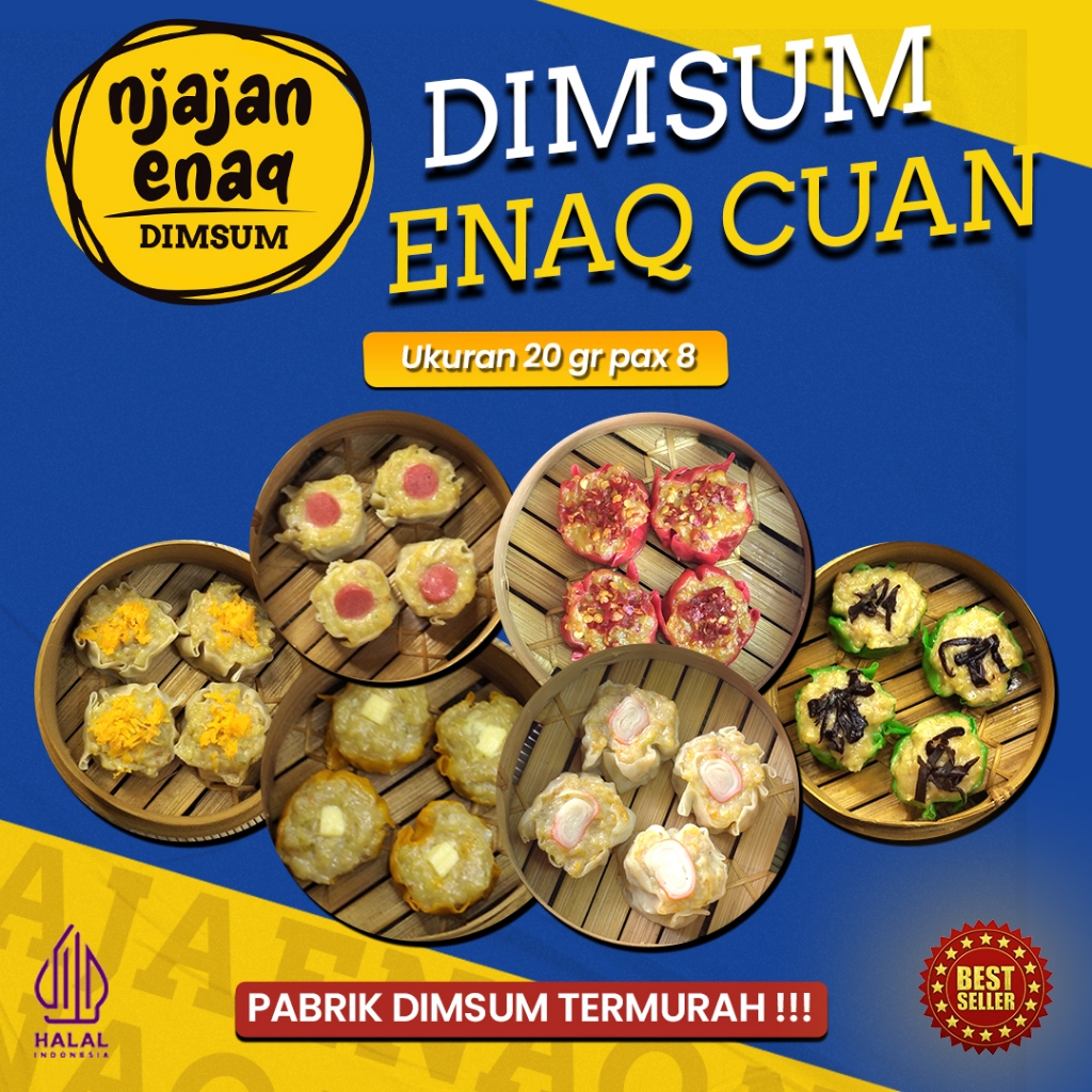 

DIMSUM ENAQ CUAN 20gr PACK ISI 8 ❤️ NJAJANENAQ ❤️