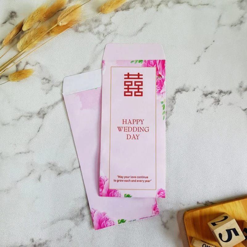 

10 PCS AMPLOP HAPPY WEDDING/AMPLOP KONDANGAN/ANGPAO WEDDING/ANGPAO KONDANGAN
