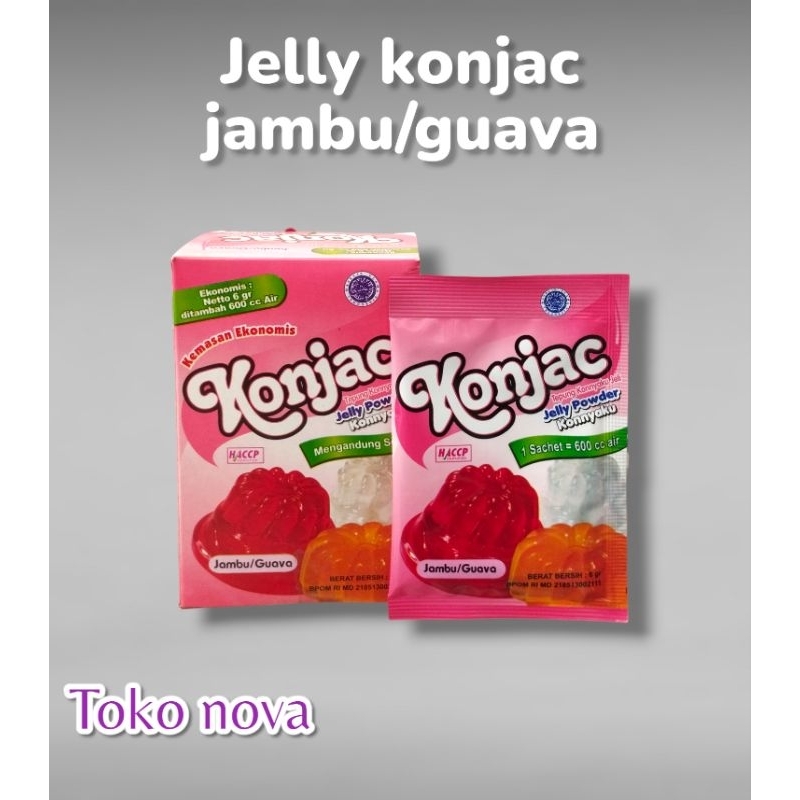 

Jelly konjac 6gr jambu/guava 1box isi 12pcs