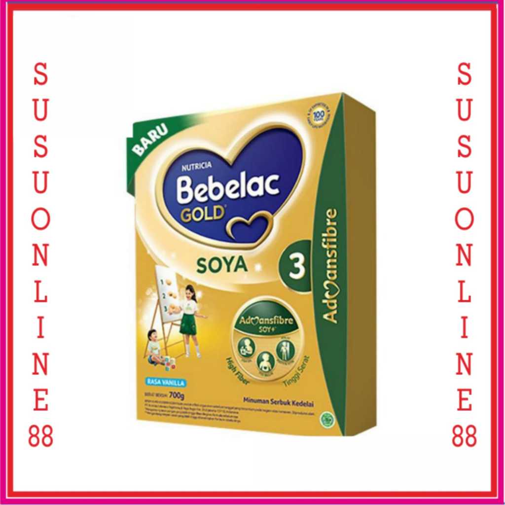 BEBELAC GOLD SOYA 3 VANILA 700 GRAM SUSU