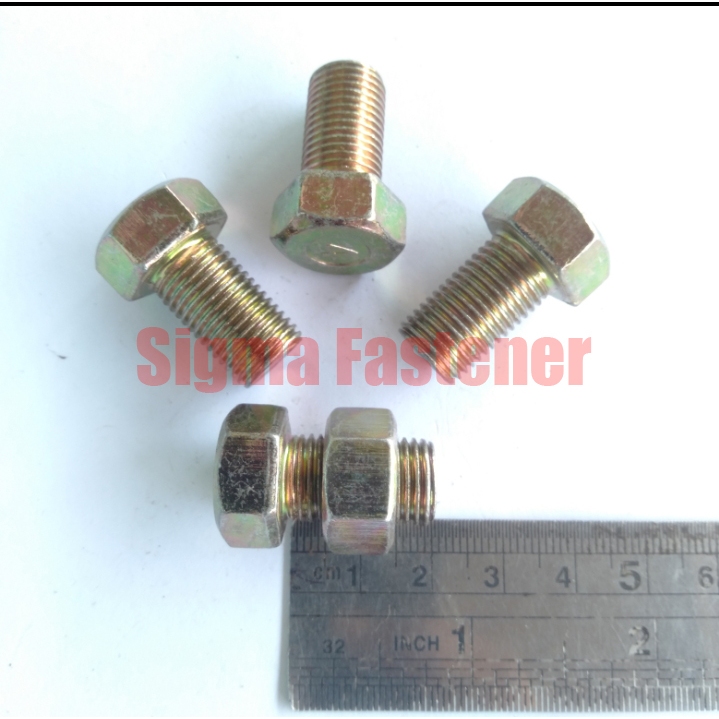 Baut Mur Kuning (BMK) M12x20