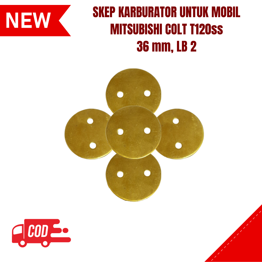 Skep Karburator Mitsubishi Colt T120 ss Diameter 36 mm, Lubang 2 Carburator Koin Karburator Gobangan