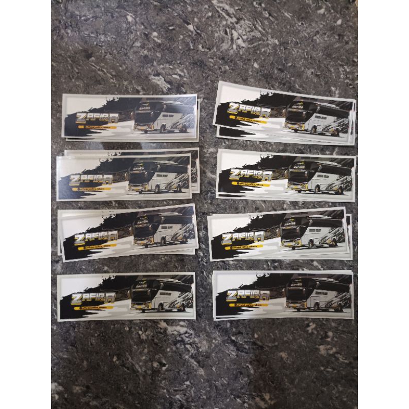 

stiker bus terbaru ZAFIRA isi 30 pcs
