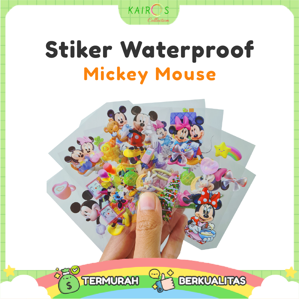 

STICKER NONO MICKEY MOUSE [ECER] WATERPROOF / 1 LEMBAR STIKER