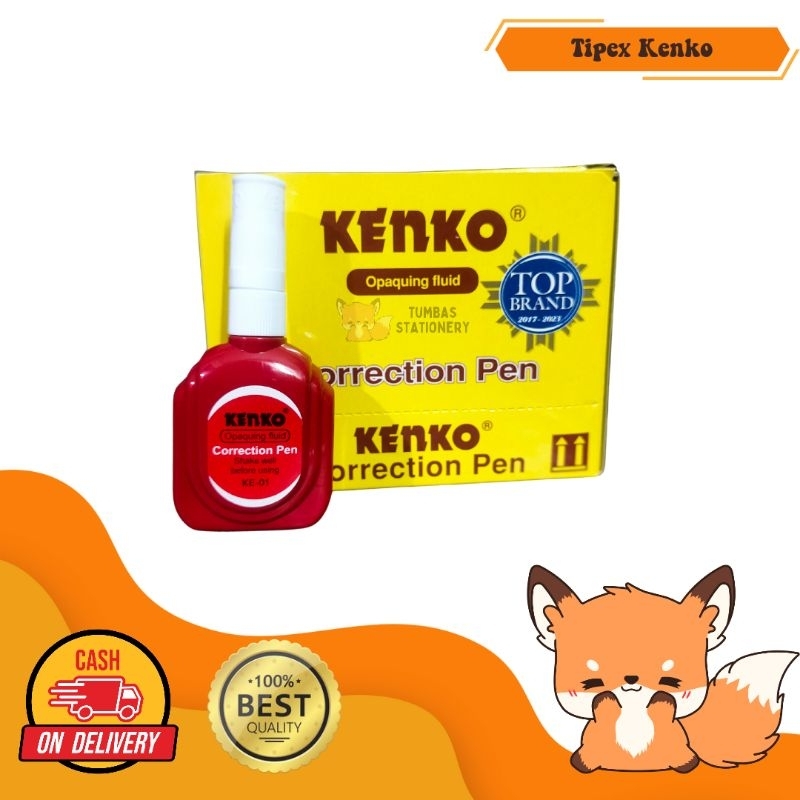 

1pcs Tipex Kenko/ Tipex Cair/ Tip Ex Cair/ Tipex Merah/ Tip Ex Merah