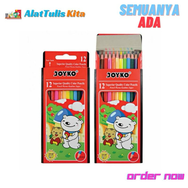 

Color Pencil / Pensil Warna Joyko CP-12PB / Pensil Warna Joyko isi 12 Panjang