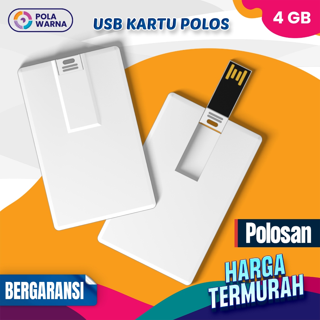 Flashdisk Kartu 4 GB - USB FD Flash Disk Card 4GB - Flashdisk Polos
