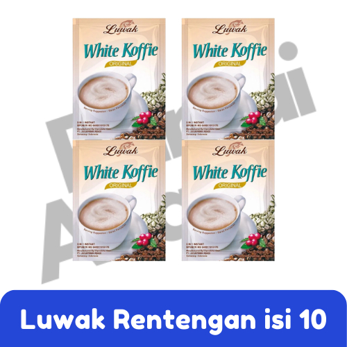 

LUWAK WHITE COFFEE RENTENGAN ISI 10 SACHET | KOPI INSTAN