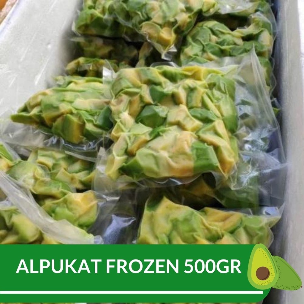 

Frozen Buah Alpukat 500gr per pack, Ready stock Delivery Jogja