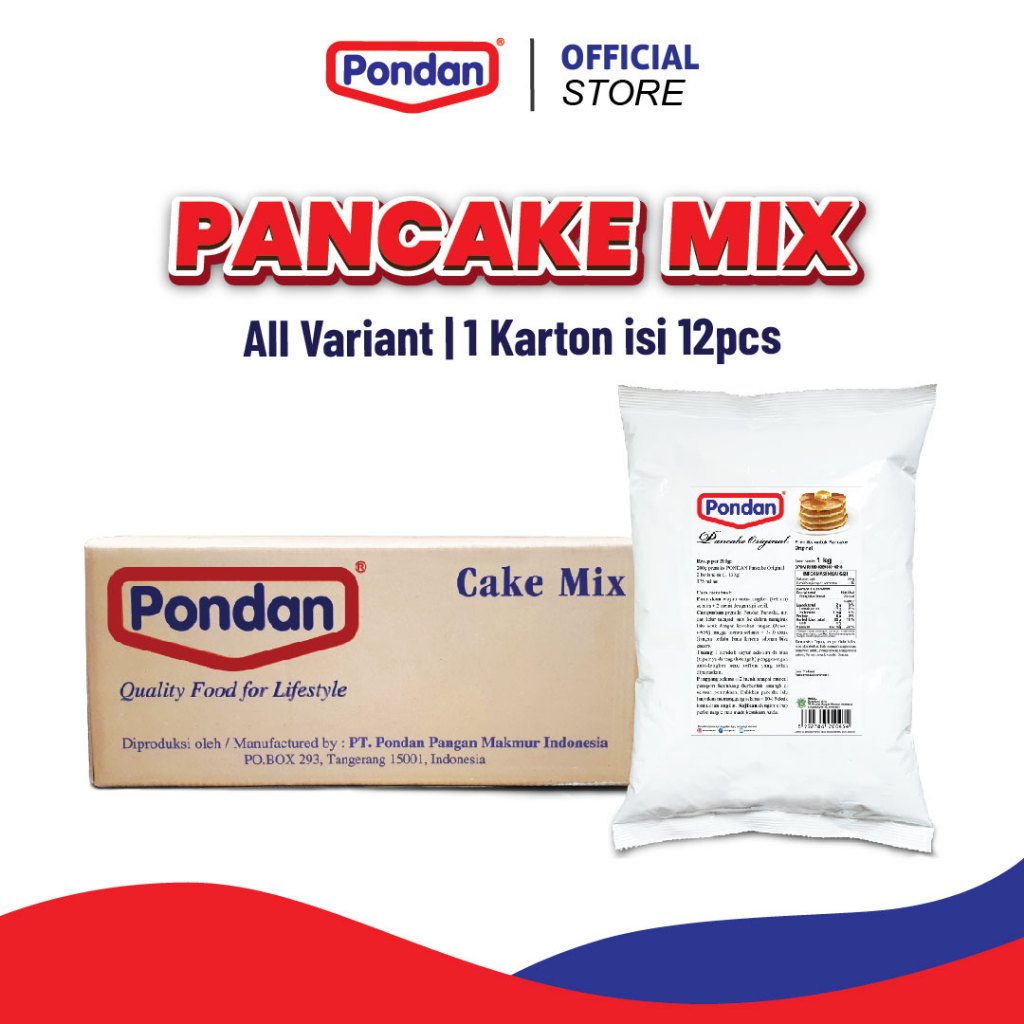 

Pondan Pancake Mix 1 Kg (1 Karton)