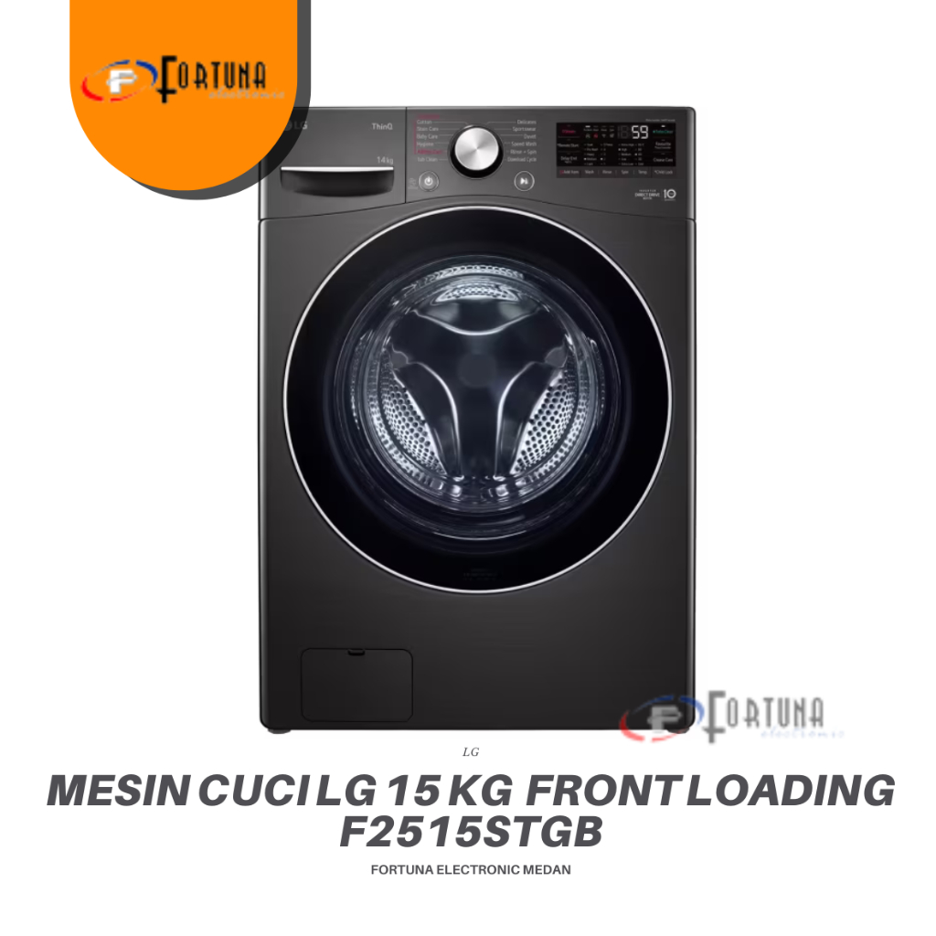 LG F2515STGB MESIN CUCI FRONT LOADING 15KG F2515STGB MEDAN