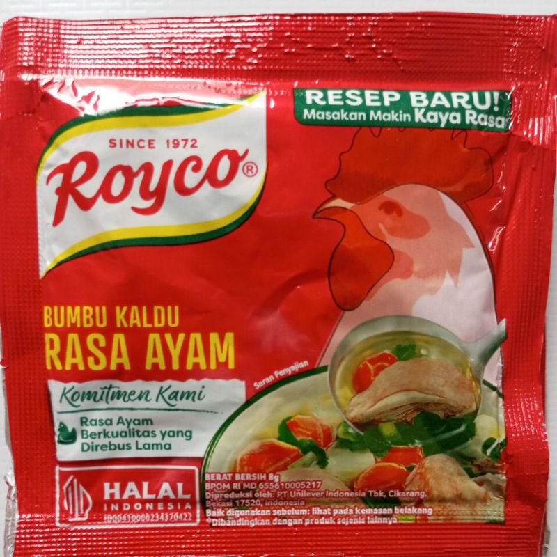 

royco ayam dan royco sapi per renceng isi 12 bungkus