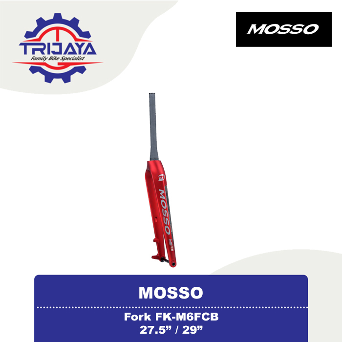 Mosso M6FCB Fork Rigid Disc Brake Fork Sepeda Carbon 27.5 / 29 Inch