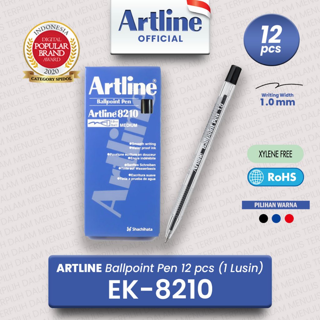 

ARTLINE Ballpoint Pen Pulpen EK-8210 (12 Buah)