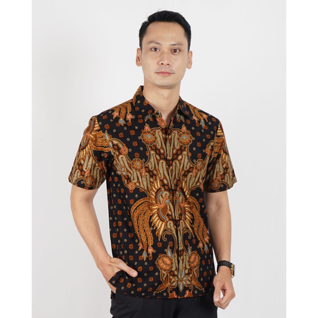 Kemeja Batik Pria - Bhatara Batik Elkana - Atasan Kemeja Batik Lengan Pendek