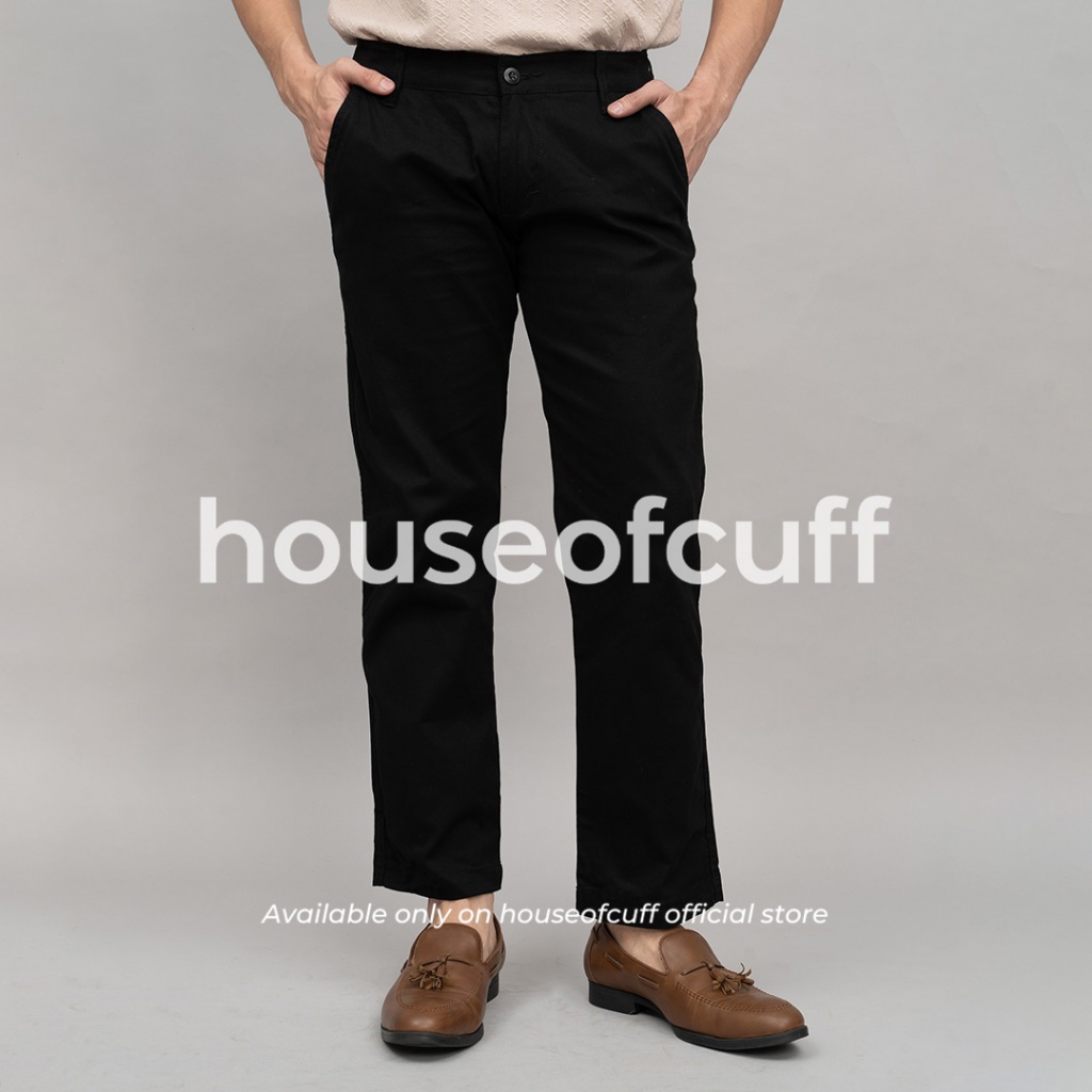 Houseofcuff Celana Panjang Chino Loose Fit Hitam