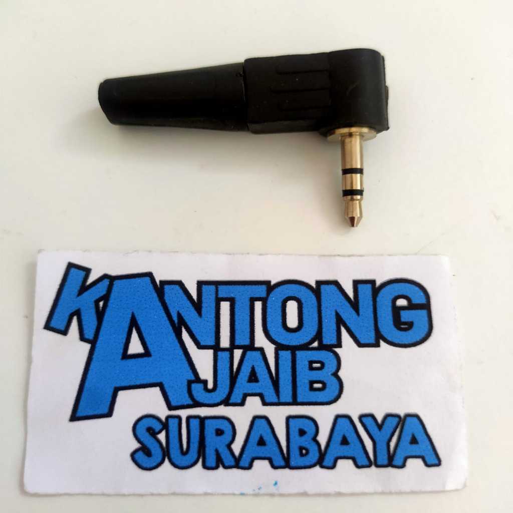 Jack Mini Stereo Model L Jack Audio Stereo L Plug Mini Stereo Karet Jack Aux 3,5mm Konektor Headphon