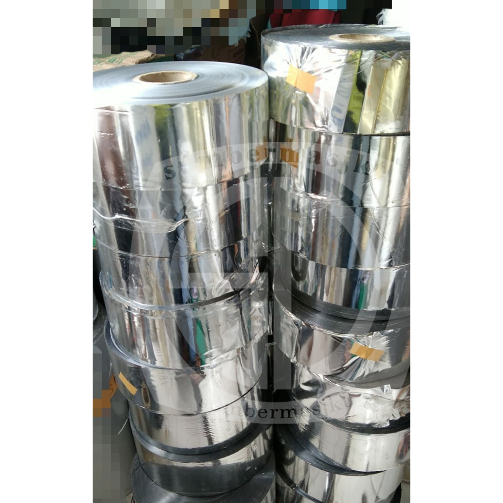Plastik Metalize Roll 11.5cm / Plastik Kemasan Packaging Snack Kopi dll