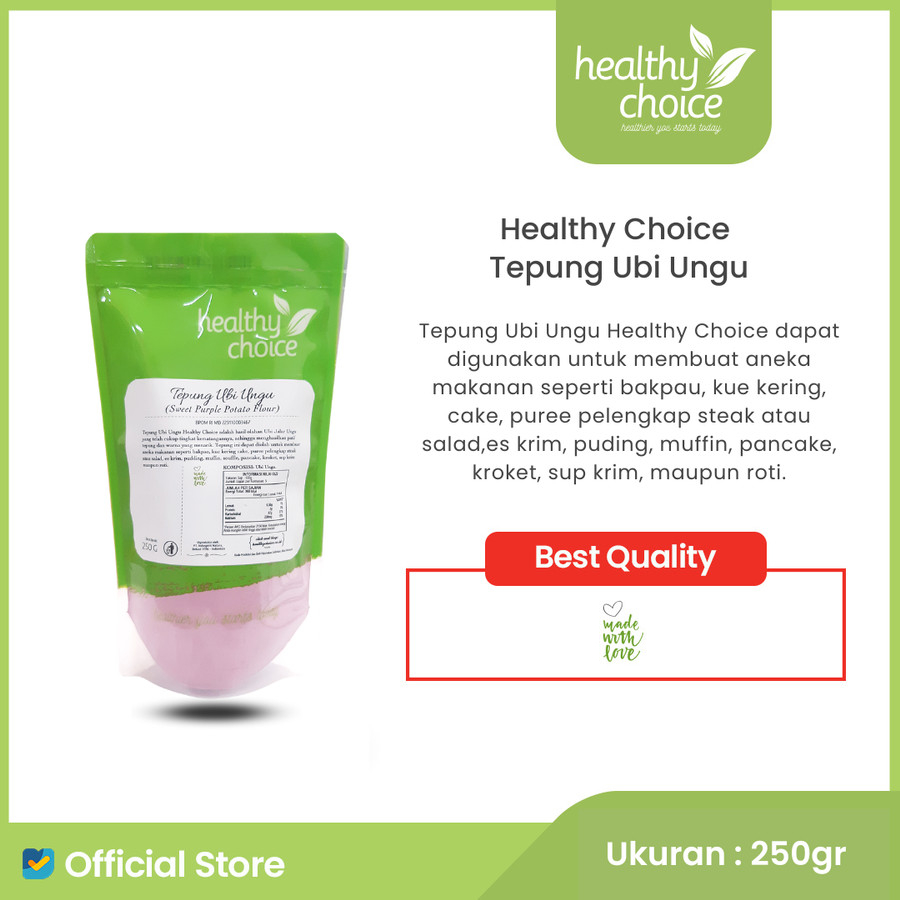 

Healthy Choice Tepung Ubi Ungu Organik 250 gr