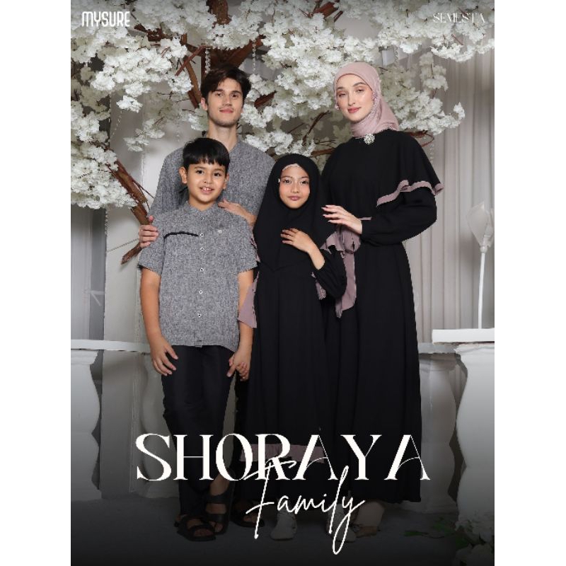 Shoraya Family Set/ Serimbit Lebaran 2024 / Baju couple Keluarga