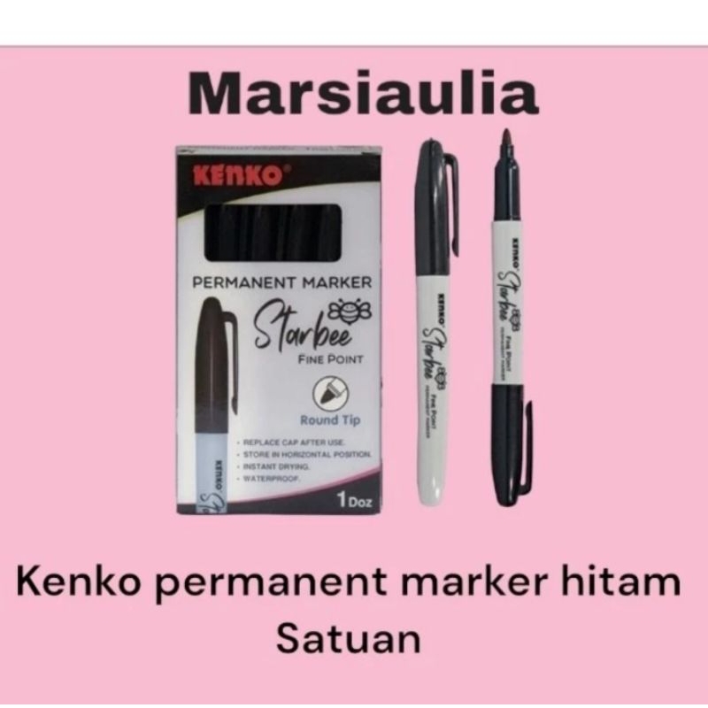 

Kenko permanent marker hitam harga Satuan spidol permanen