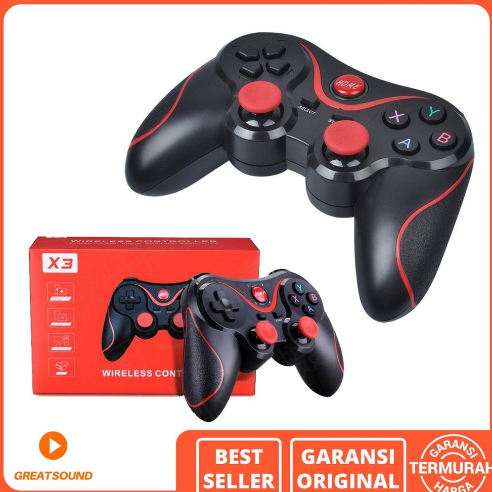 KODE I87D X3 Wireless Controller X3 Gamepad Joystick Bluetooth Plus Holder HP Gamepad Controller Gam