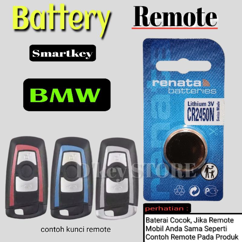 Baterai Battery Batrai Batre Untuk Kunci Remote Remot Mobil Bmw F20 F21 F22 F23 F24 F30 F31 F32 F33 