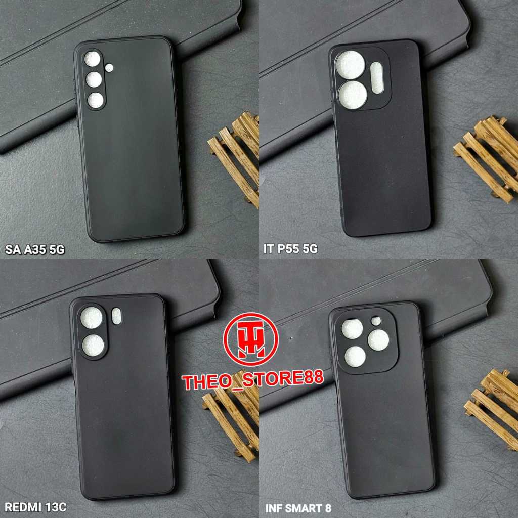 REDMI 8 CASE MACARON BLACK SOFT CASE BLACK PREMIUN CASE REDMI 8