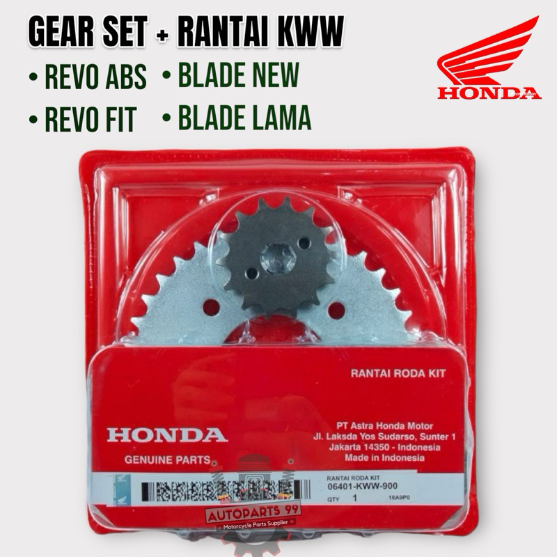 Gear Set Blade New Revo 110 New Original Honda Gear Set KWW Drive Chain Kit KWW