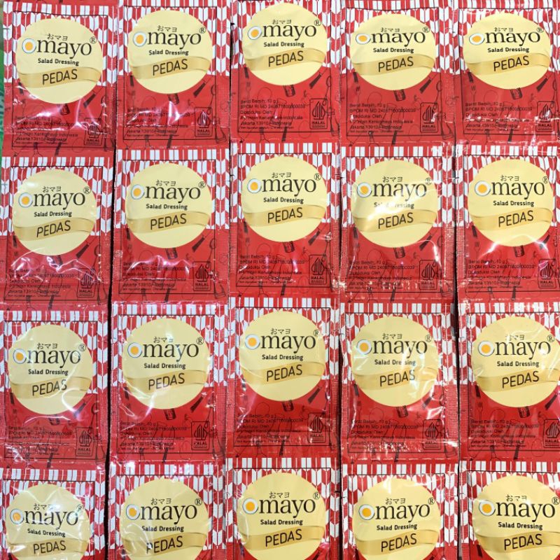 

MAYONAISE OMAYO pedas / Mayonise OMAYO / Mayonnaise sachet 10pcs