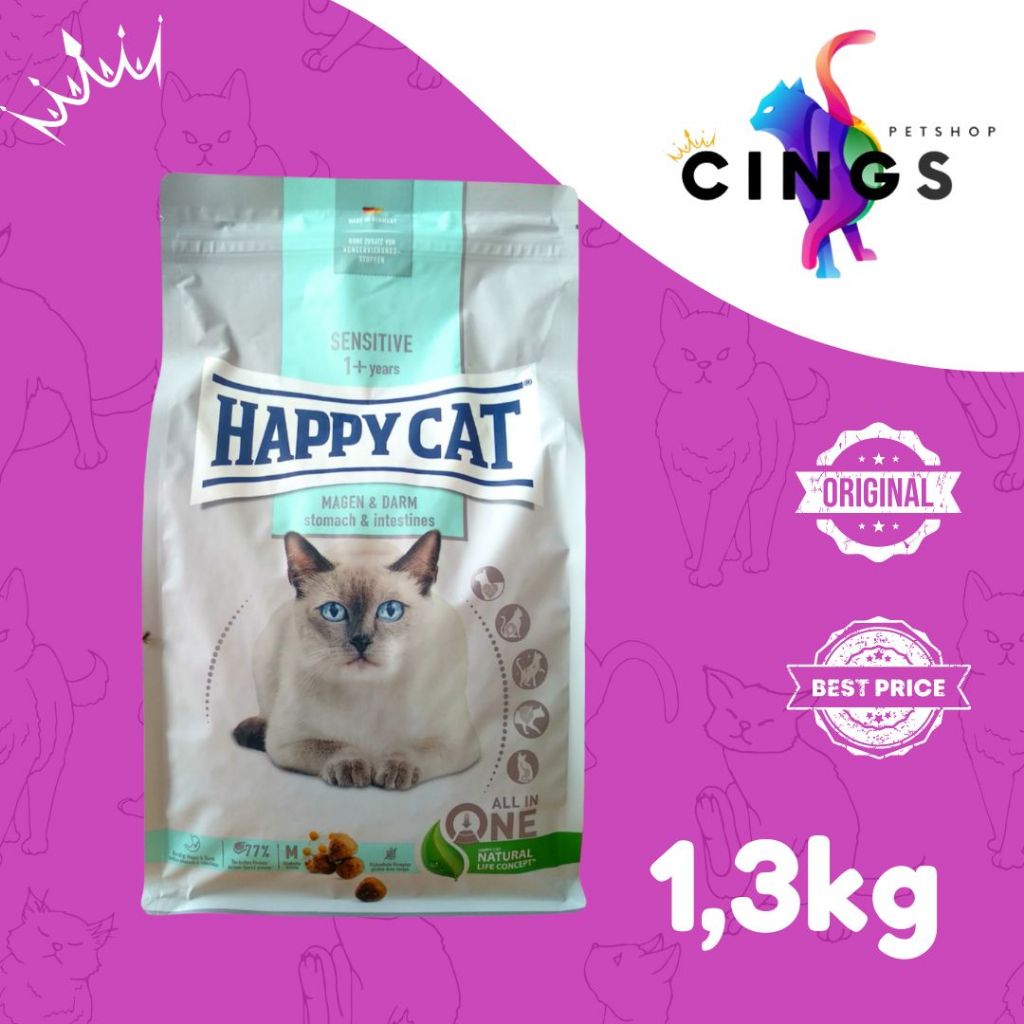 Happy Cat Sensitive Stomach & Intestines 1,.3kg