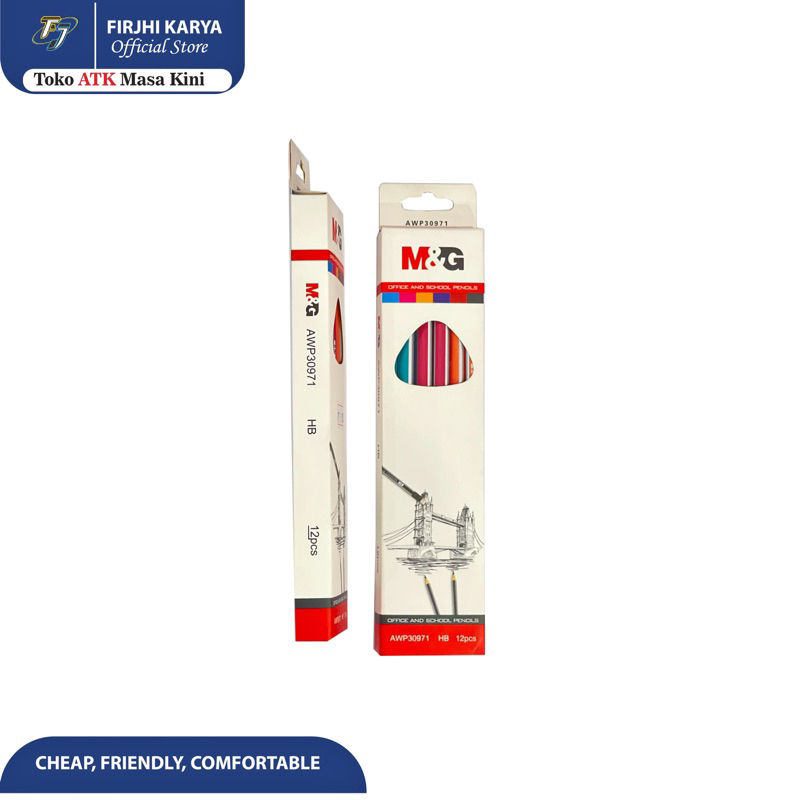 

Pencil HB with eraser triangle - M&G