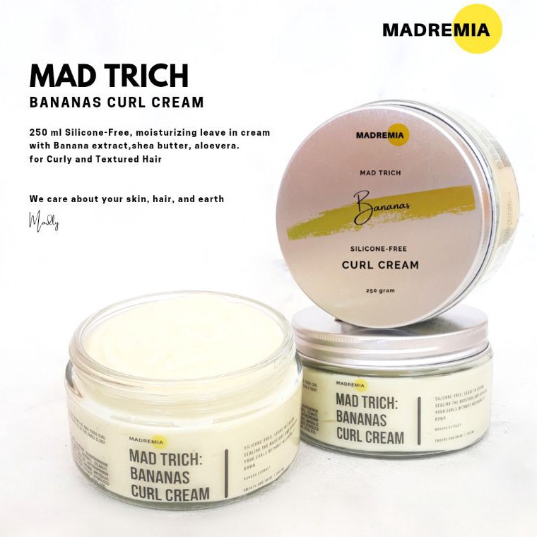 ART B43K Mad Trich Bananas Curl Cream  Silicone free leave on for Curly Hair