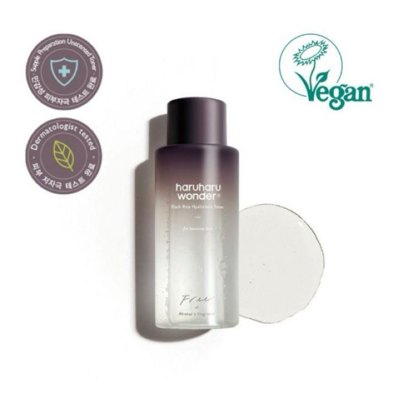 HARUHARU WONDER HHW Black Rice Hyaluronic Toner | Deep Cleansing Oil Unscented