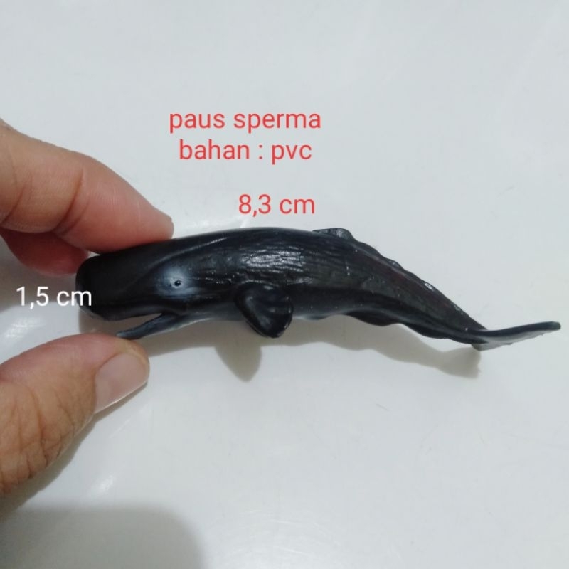 Miniatur Ikan Paus Sperma Warna Hitam