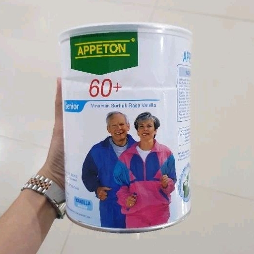 

Appeton Weight Gain Senior 60+ susu lansia 900gr rasa Vanila.