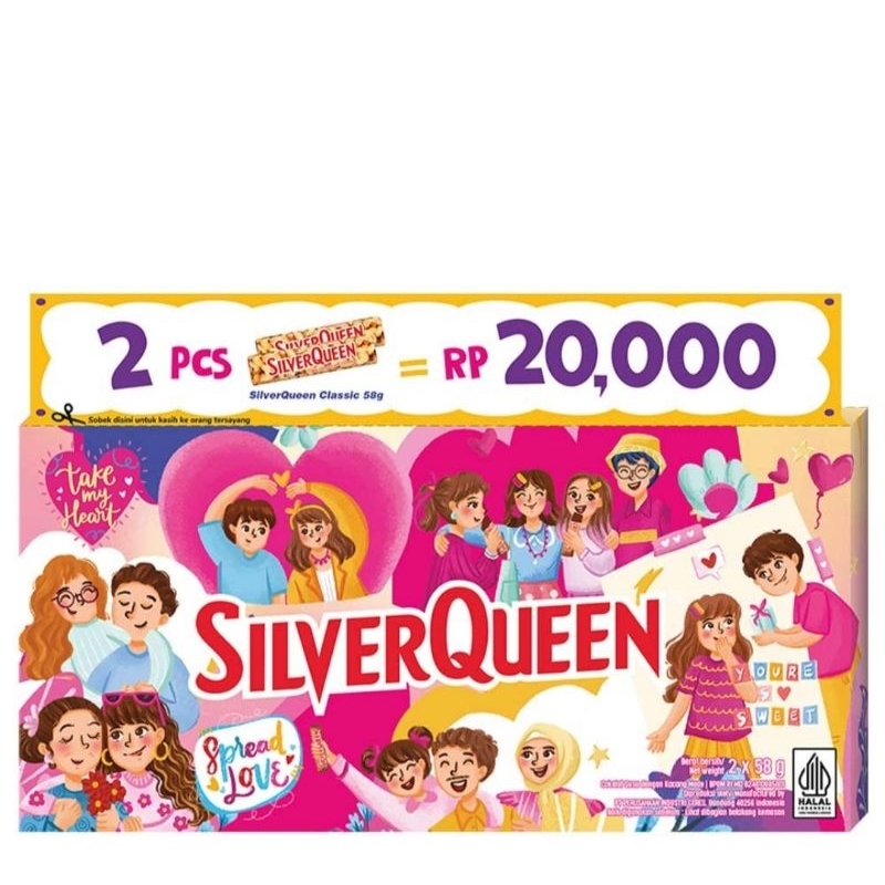 

Silverqueen Chocolate Valentine 2×58g