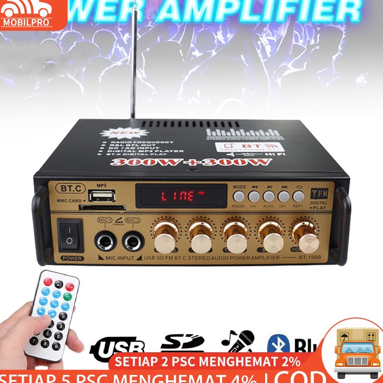 NEW PROMO cod power amplifier digital karaoke subwoofer Equializer 6watt power amplifier karaoke ampli karoke