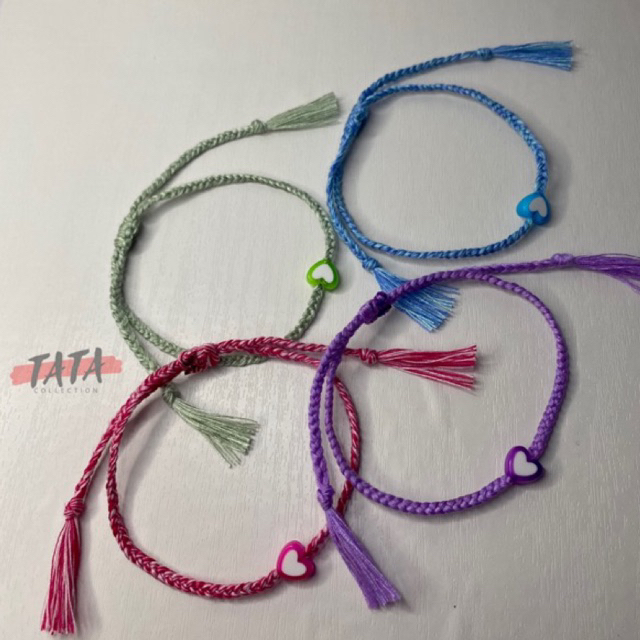 GELANG BENANG AESTHETIC/ GELANG TALI/ GELANG BENANG LOVE/ GELANG BRACELET BENANG/ BRACELET BENANG/ G