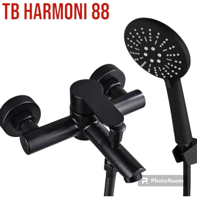 TBH88 - KRAN BATHUP PANAS DINGIN STAINLESS SUS 304 BLACK / KRAN DINDING PANAS DINGIN / KRAN  SHOWER