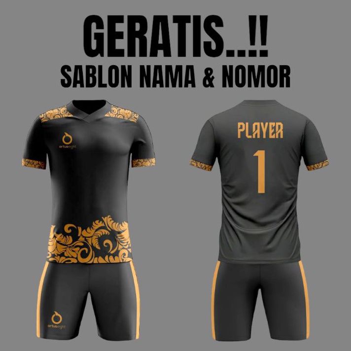 Promo Baju bola dewasa geratis sablon nama dan nomor punggung Jersey futsal dewasa Baju kostum bola
