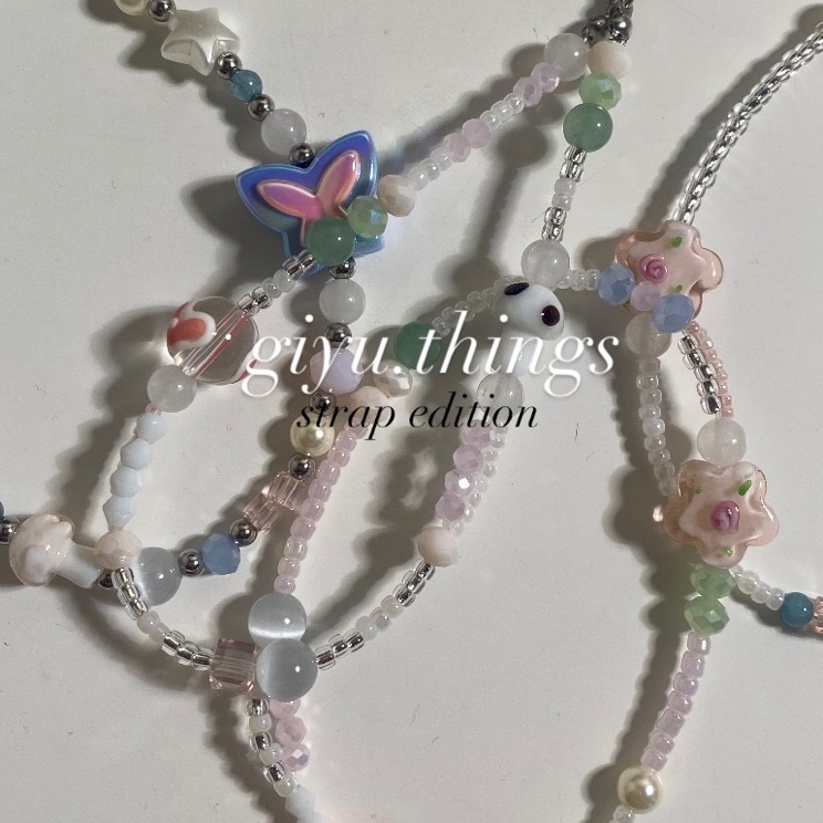 dk Phone StrapTali Gantungan HpBeaded StrapGantungan Hp manik Diskon