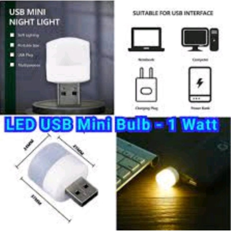 ATA Aceh - LAMPU USB MINI / LAMPU TIDUR MINI USB PORT