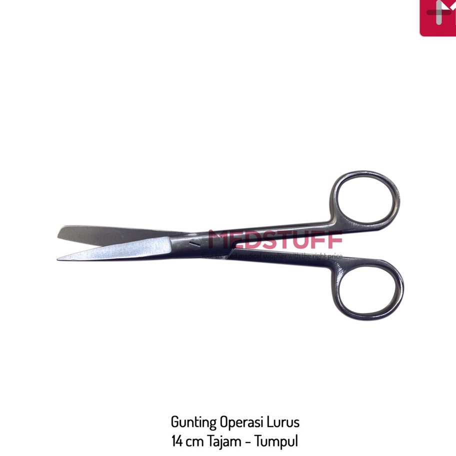 

V44859 Gunting Operasi Bedah Lurus 14cm Tajam Tumpul