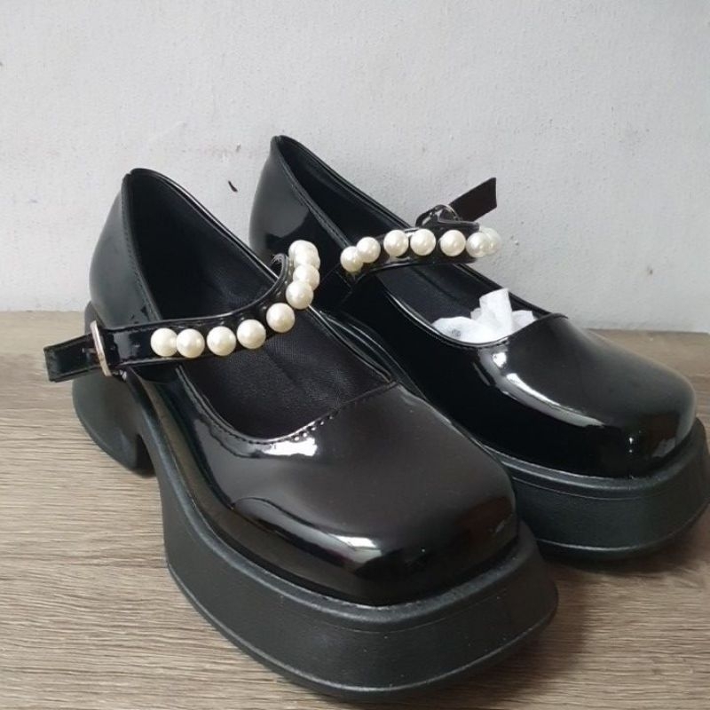 SEPATU WANITA TINGGI - LOAFERS WANITA NEW - SEPATU KOREA WANITA