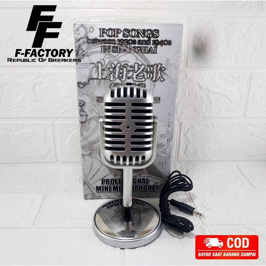 TaffSTUDIO Microphone Condenser Classical Design Vintage Retro - C01U