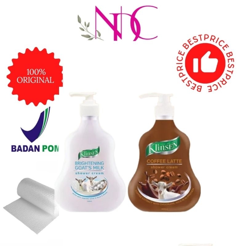 Sabun Mandi Cair Klinsen Shower Cream Bright Goat's Milk