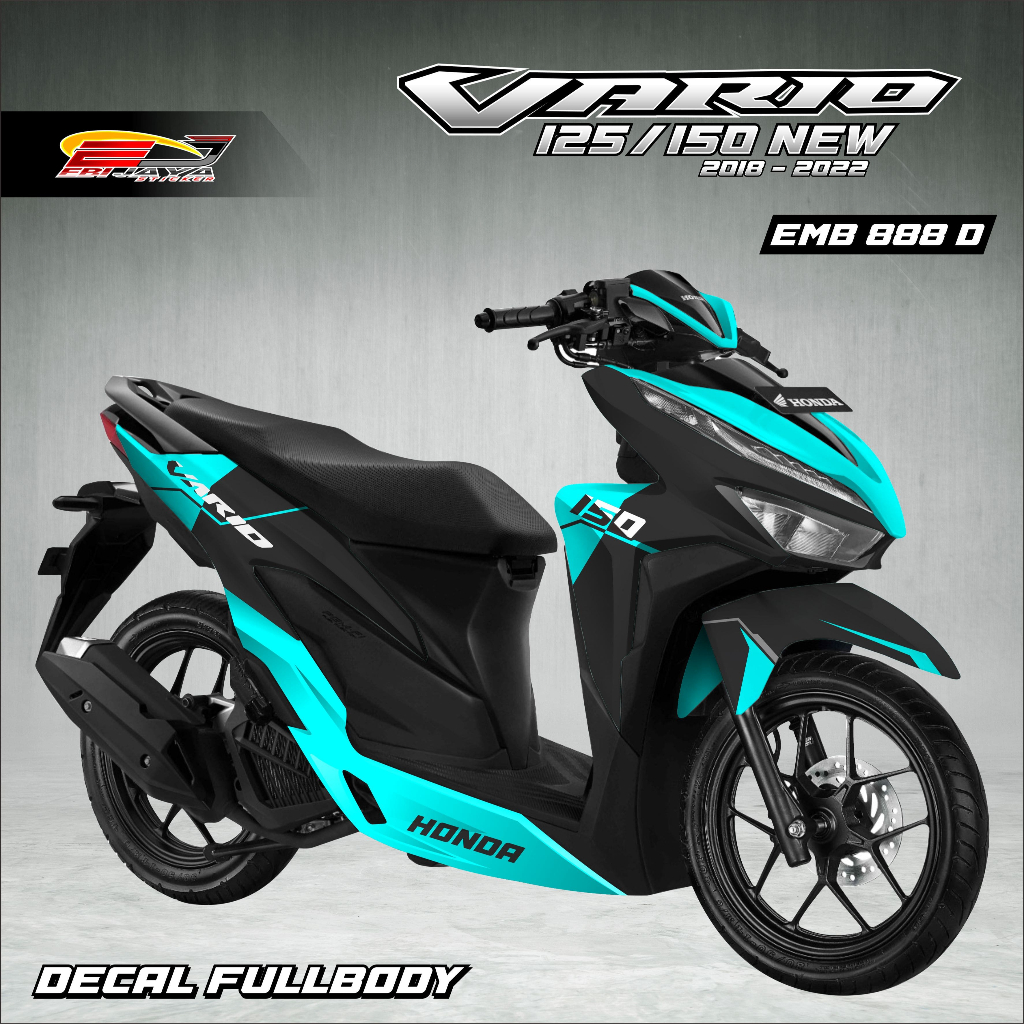 STIKER DECAL FULL BODY SIAP CUSTOM NAMA MOTOR VARIO 2018-2022-DECAL STIKER FULL BODY MOTOR-EMB888